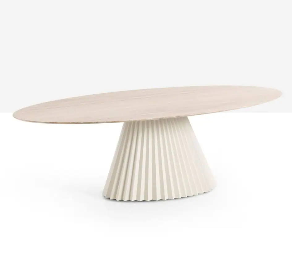 MIDJ Plissé elliptical Table